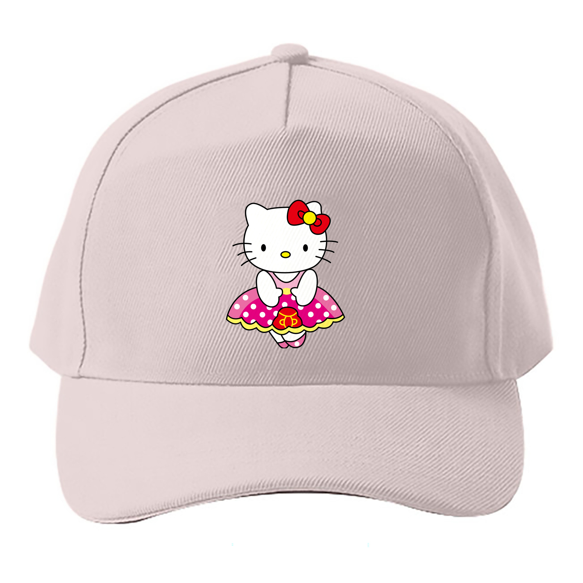 （画像用） Hello Kitty ハローキティ ベースボールキャップ 綿100％ 男女兼用 帽子 スポーツ